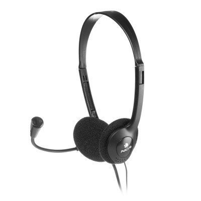 NGS MS103 Auriculares con Microfono - Jack 3.5mm - Control de Volumen - Color Negro