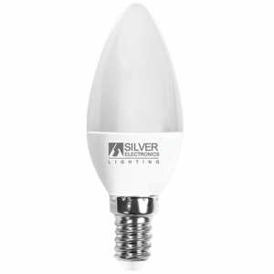 Bombilla vela Silver Electronics 7W E14 5000K 971714