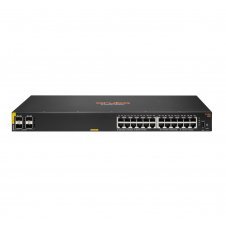 Hewlett Packard Enterprise Aruba 6100 24G Class4 PoE 4SFP+ 370W Gestionado L3 Gigabit Ethernet (10/100/1000) Energ?a sobre Ethernet (PoE) 1U Negro