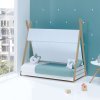 Cama júnior Montessori madera 90x200 cm + nórdico Mare · Homy Life XL