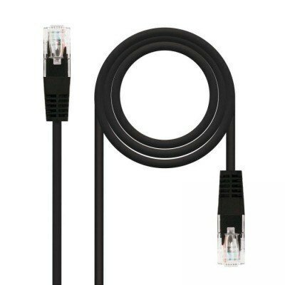 CABLE RED LATIGUILLO CAT.5E UTP AWG24, NEGRO 5.0 M
