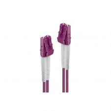 Lindy 46340 cable de fibra optica 1 m LC OM4 Violeta
