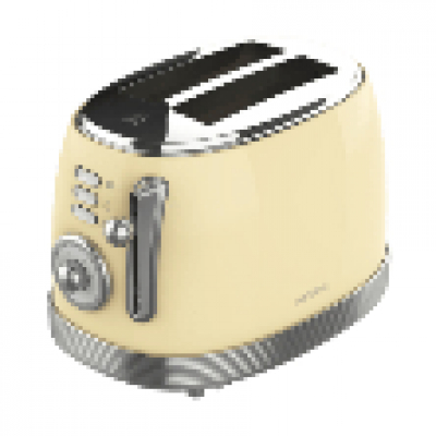 TOSTADOR VERTICAL CECOTEC TOAST AND TASTE 800 VINTAGE LIGHT YELLOW