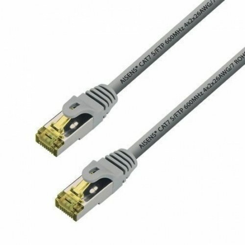 Aisens Cable De Red Rj45 Lszh Cat.7 600 Mhz S/Ftp Pimf Awg26 Gris 5M