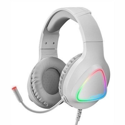 Auriculares mars gaming mh222 rgb blanco jack 3.5mm + usb con microfono compatible con mac - ps4 - ps5 - xbox one - xbox series x - s - nintendo switch - smartphone - tablet