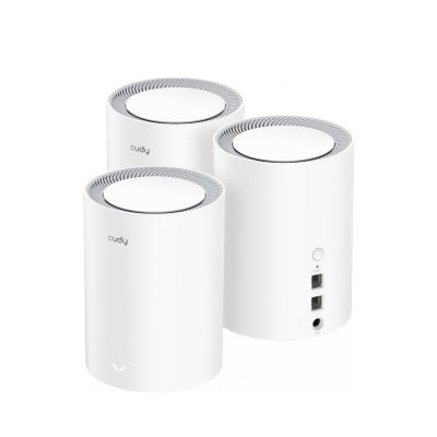 M1800 3-pack Doble banda (2,4 GHz / 5 GHz) Wi-Fi 6 (802.11ax) Blanco 1 Interno