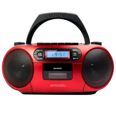 BBTC-550RD Reproductor de CD portátil Negro, Rojo