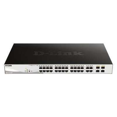 DGS-1210-28P switch Gestionado L2 Gigabit Ethernet (10/100/1000) Energía sobre Ethernet (PoE) 1U Negro