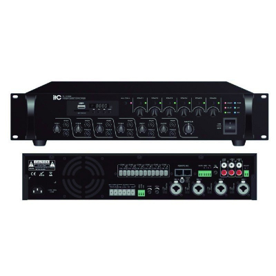 Amplificador PA 120Wrms 6Zonas MP3/FM/BT CONTRACTOR