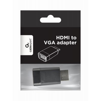A-HDMI-VGA-001 cambiador de género para cable Negro