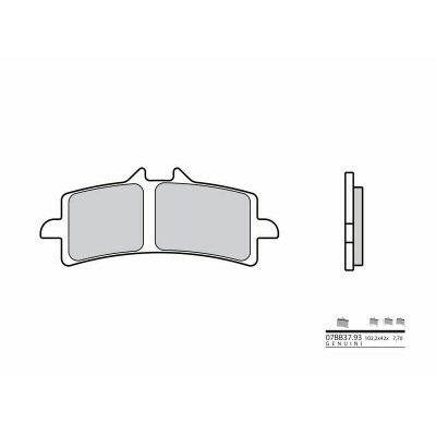 Pastillas de freno sinterizadas Brembo 07BB3793 07BB3793