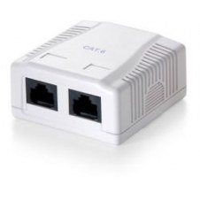 Roseta Equip 2xrj45/h Cat.6 Blanco