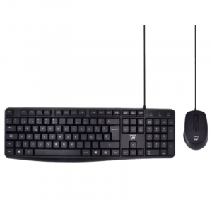 Ewent EW3006 Pack Teclado + Ratón, escritura silenciosa