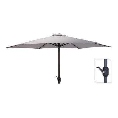 Parasol ø300 cm altura maxima 248 cm color: gris claro