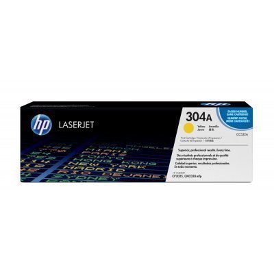 HP CC532A Amarillo Cartucho de Toner Original - 304A