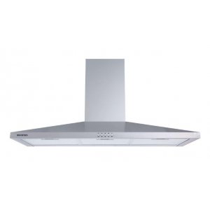 Campana decorativa de pared piramidal Infiniton CMPP-94XBJ, 90 cm, 400 m3/h, clase B, 3 velocidades, 68dB, acero inox