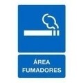 Cartel Area Fumadores 180 x 120 2 Ud.