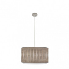 Colgante Alexandra 1xe27 Niquel/Madera Gris Regx40x40 cm