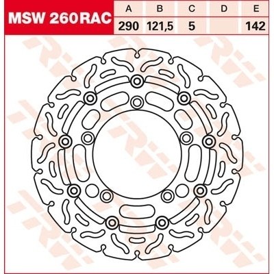 Discos de freno RAC TRW MSW260RAC