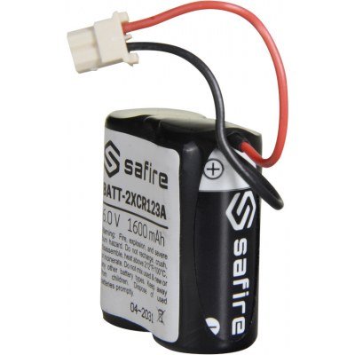 Pack Pilas litio CR123A 6V 1600mAh molex SAFIRE
