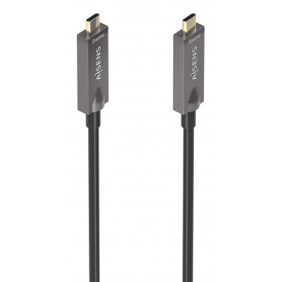 AISENS - CABLE USB 3.1 GEN2 10GBPS AOC 4K@60HZ 3A 60W E-MARKER, TIPO USB-C/M-USB-C/M, NEGRO, 7.5M