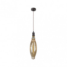 Colgante Lilia 1xe27 Marron/ambar Bombilla Incluida 8w 3000k 640lm Regx12x12 Cm
