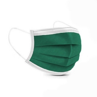 ProSafe Pack 40 Mascarillas Quirurgicas Desechables Tipo IIR - BFE > 98% - Certificado CE - UNE EN 14683:2019+AC:2019 - Fabricado en España - Clip Nasal Ajustable - 3 Capas - Color Verde