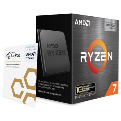 AMD Ryzen 7 5800X3D - hasta 4.5 GHz - 8 núcleos - 16 hilos - 100 MB caché - Socket AM4 - Box (no incluye disipador, necesita gráfica dedicada) EDICION 10º ANIVERSARIO