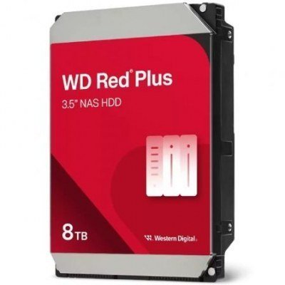 Disco Duro Western Digital WD Red Plus NAS 8TB/ 3.5/ SATA III/ 256MB