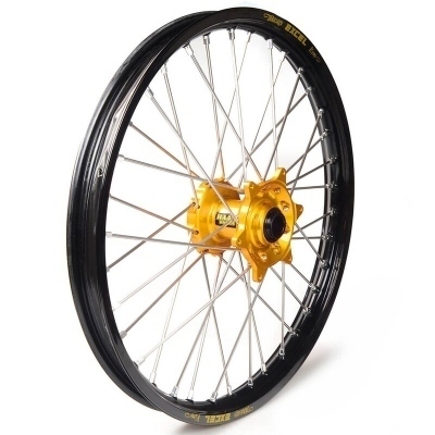 Rueda completa Haan Wheels aro negro 19-1,40 buje oro 1 13014/3/2 1 13014/3/2