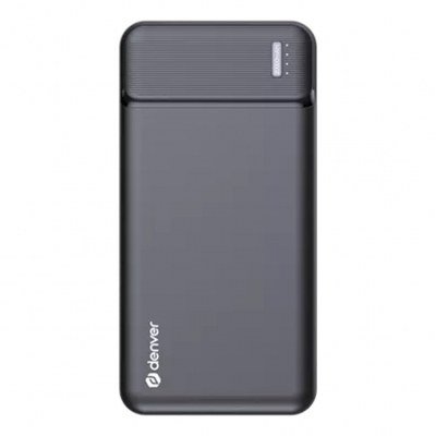 Bateria externa portatil powerbank denver pqc - 20007 20000mah usb tipo a - usb tipo c - micro usb