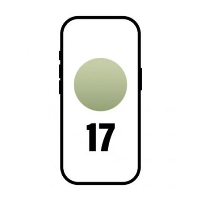 Smartphone Apple iPhone 17 512GB/ 6.3/ 5G/ Verde salvia
