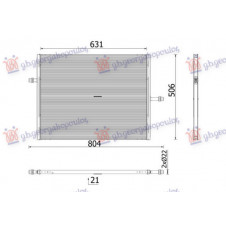 ADDITIONAL RADIATOR 2.0 DIESEL (631x506) (NRF)