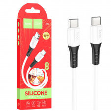 Cable USB-C a USB-C 1 metro 60w Hoco X82 Silicona White