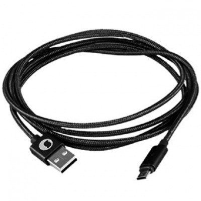Cable silver ht miicro usb smart led luxury - macho - macho - 1.5m - gris oscuro