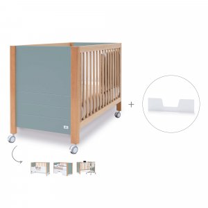 Cuna-cama-sofá-escritorio 60x120 cm (4en1) madera/eucalipto · Ombra