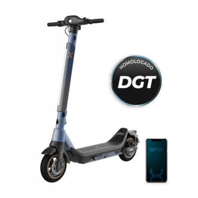 Cecotec Bongo Serie X45 Connected Patinete Electrico - 750W - Autonomia 45km - Sistema S-Driving - Frenos Disco y E-ABS - Ruedas 10” - Velocidad 25km/h - App de Control - Color Negro y Azul