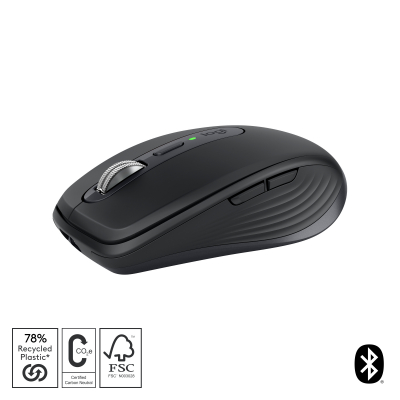 Logitech - MX Anywhere 3S raton mano derecha RF Wireless + Bluetooth Laser 8000 DPI