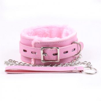 Collar con Correa Rosa Pastel