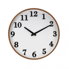 Reloj De Pared Lisbon Madera Osc/blan 30d Mov.cont