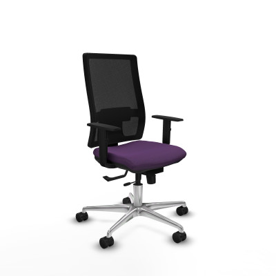 Horna traslack malla negra bali morado brazos 1D base aluminio ruedas 65mm nailon