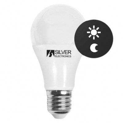 Bombilla led sensor silver electronics estandar 10w=70w - e27 - 3000k - 810 lm - 140º - luz calida - a+