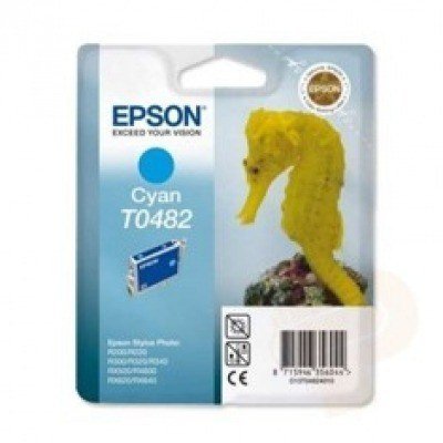 Cartucho tinta epson t048240 cian stylus photo r200 - r300 - 500 - 600 - caballito de mar