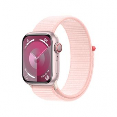 APPLE WATCH SERIES 9 MRJ13QL/A 41MM PINK ALUMINIUM CASE WITH LIGHT PINK SPORT LOOP