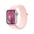 Apple Watch Series 9 Mrj13Ql/A 41Mm Pink Aluminium Case With Light Pink Sport Loop