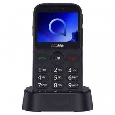 Teléfono Móvil Alcatel 2019G para Personas Mayores/ Gris Metal
