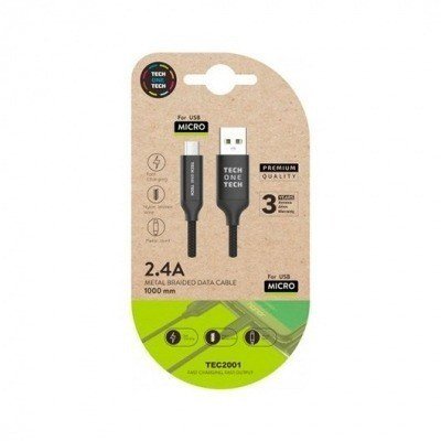 CABLE USB(A) A MICRO USB(B) TECH ONE TECH 1M NEGRO
