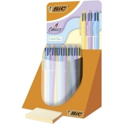 BIC BOLÍGRAFO 4 COLORES PASTEL EXPOSITOR 30 C/SURTIDOS