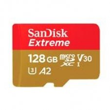 Memoria Flash SanDisk Extreme, 128GB MicroSDXC con Adaptador