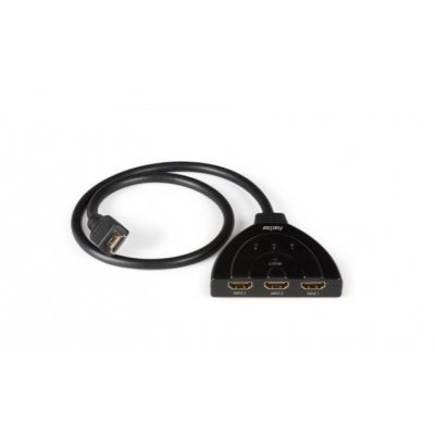 FO-373 cable HDMI 0,5 m HDMI tipo A (Estándar) 3 x HDMI Type A (Standard) Negro